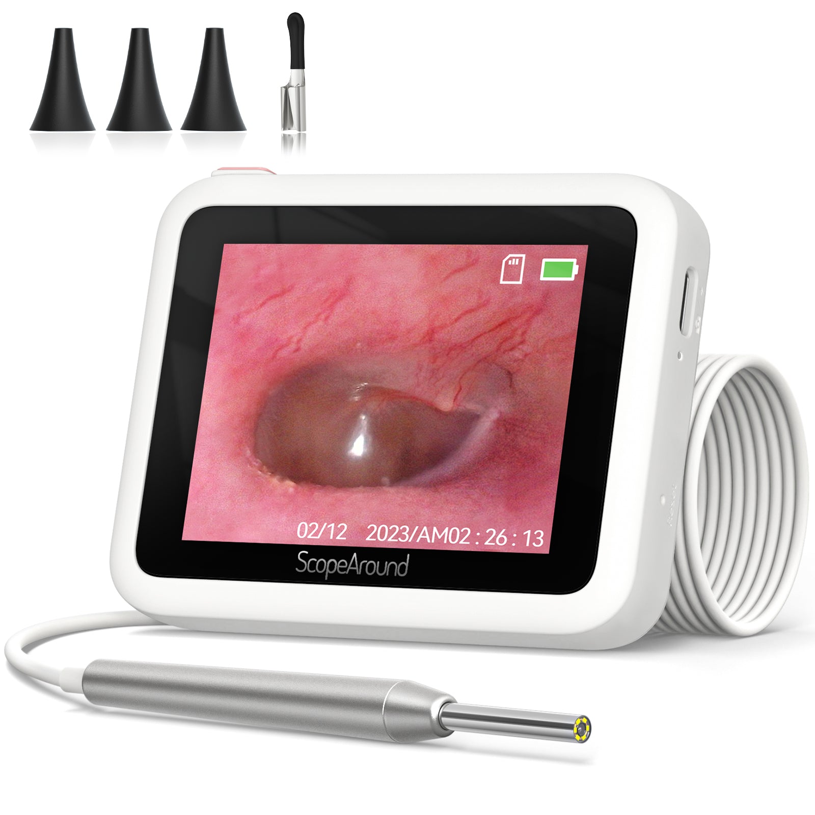 All-In-One 2.8-Inch LCD Screen Digital Otoscope