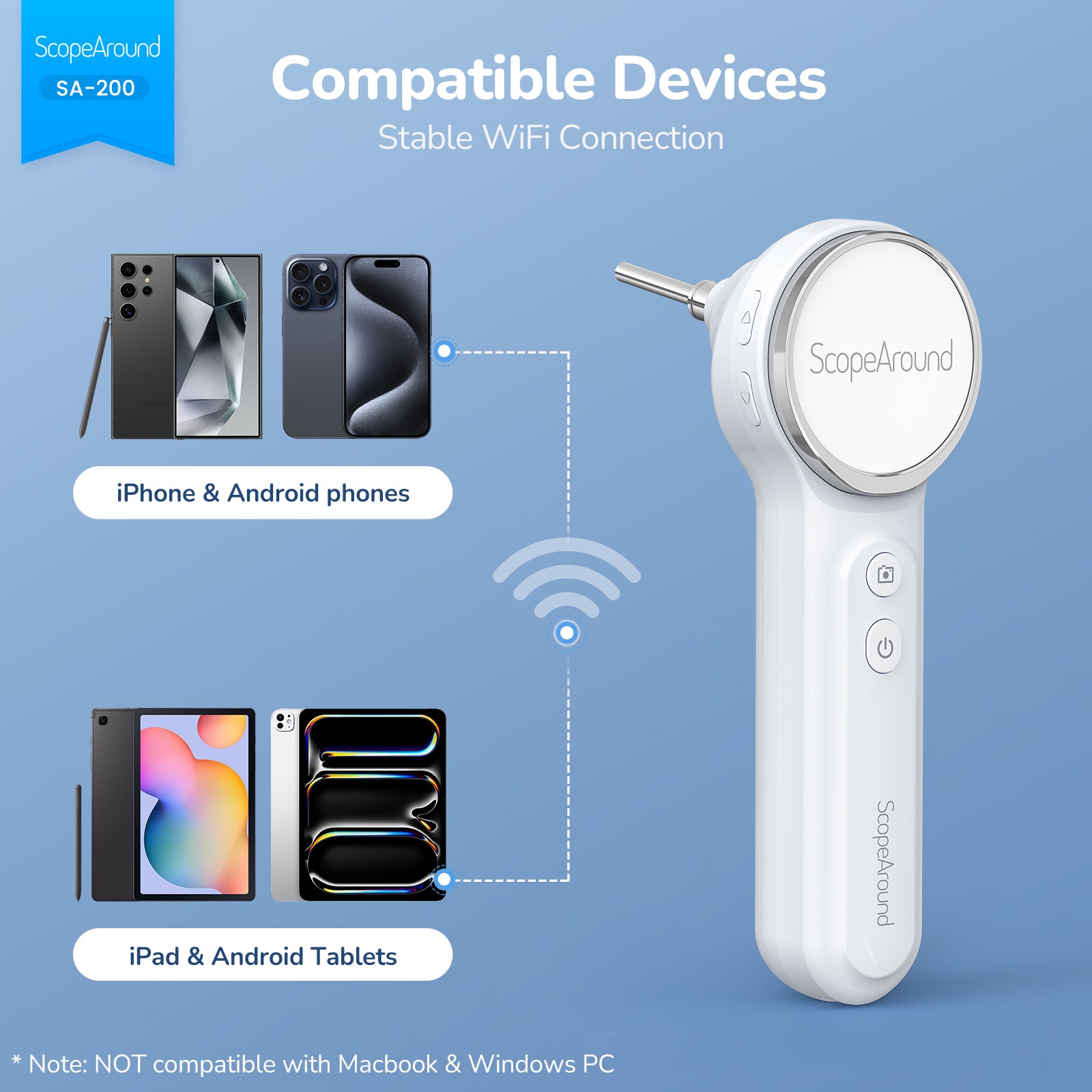 SA200 3-in-1 Digital Otoscope